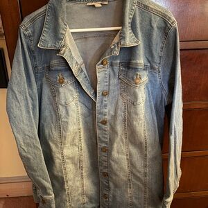 Woman Within Classic Blue Jean Jacket